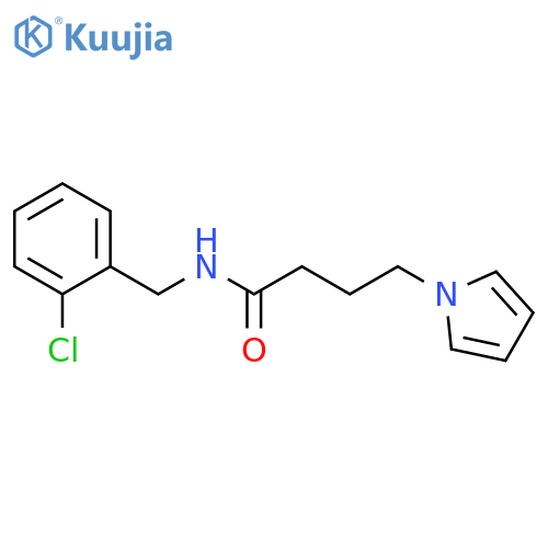 N-(2-chlorophenyl)methyl-4-(1H-pyrrol-1-yl)butanamide structure