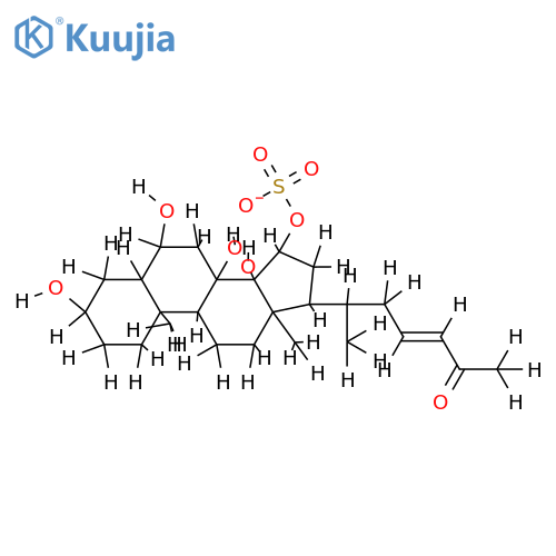 (23E)-27-nor-25-oxo-5alpha-cholest-23-ene-3beta,6alpha,8,14,15alpha-pentaol-15-O-sulfate sodium salt structure