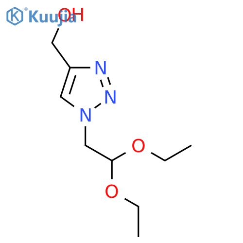 1-(2,2-diethoxyethyl)-1H-1,2,3-triazol-4-ylmethanol structure