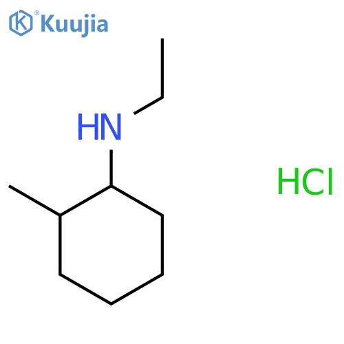 N-ethyl-2-methylcyclohexan-1-amine hydrochloride structure