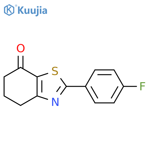 2-(4-fluorophenyl)-4,5,6,7-tetrahydro-1,3-benzothiazol-7-one structure