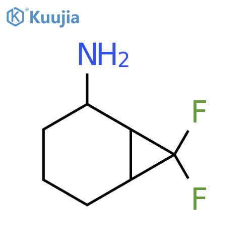 7,7-Difluorobicyclo[4.1.0]heptan-2-amine structure