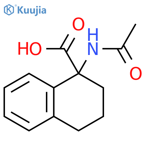 1-acetamido-1,2,3,4-tetrahydronaphthalene-1-carboxylic acid structure