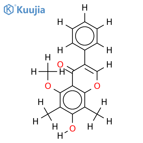 7-hydroxy-5-methoxy-6,8-dimethylisoflavone structure