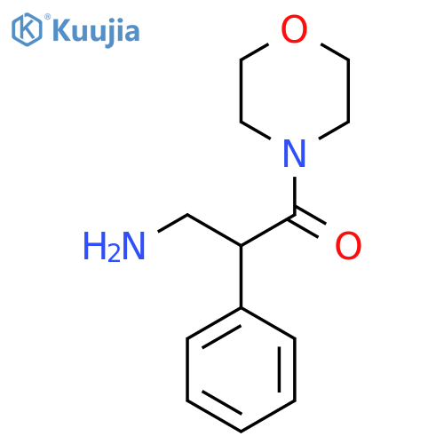 3-Amino-1-(morpholin-4-yl)-2-phenylpropan-1-one structure