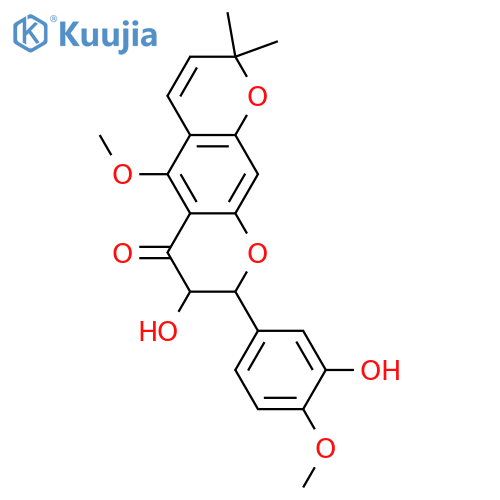 8-(3,4-Dihydroxyphenyl)-7,8-dihydro-5,7-dihydroxy-2,2-dimethyl-2H,6H-benzo[1,2-b:5,4-b']dipyran-6-one; (2R,3R)-form, 4',5-Di-Me ether structure
