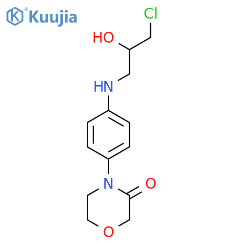 4-4-(2R)-3-Chloro-2-hydroxypropylaminophenyl-3-morpholinone structure