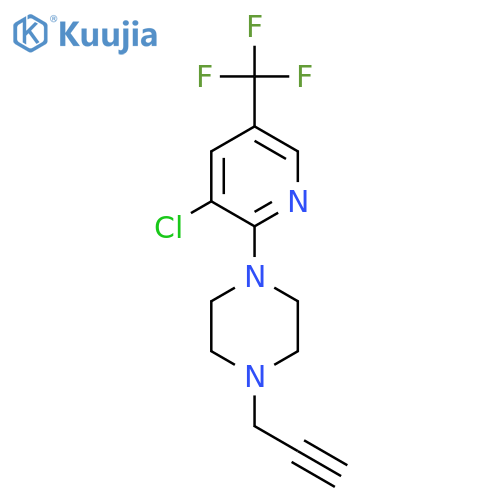 1-[3-Chloro-5-(trifluoromethyl)pyridin-2-yl]-4-(prop-2-yn-1-yl)piperazine structure