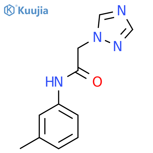 N-(3-methylphenyl)-2-(1H-1,2,4-triazol-1-yl)acetamide structure