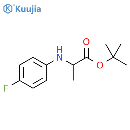 tert-butyl 2-(4-fluorophenyl)aminopropanoate structure