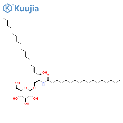 2-Amino-4-octadecene-1,3-diol; (2S,3R,4E)-form, N-Heptadecanoyl, 1-O-β-D-glucopyranoside structure