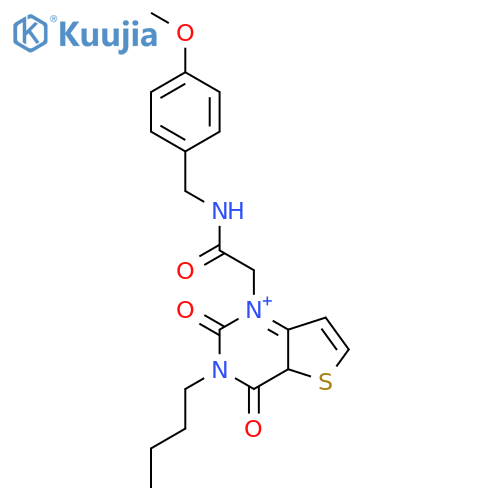 2-{3-butyl-2,4-dioxo-1H,2H,3H,4H-thieno[3,2-d]pyrimidin-1-yl}-N-[(4-methoxyphenyl)methyl]acetamide structure