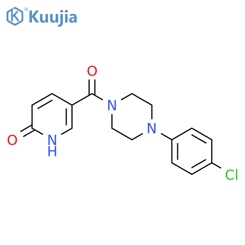 5-[4-(4-chlorophenyl)piperazine-1-carbonyl]pyridin-2-ol structure