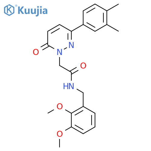 N-[(2,3-dimethoxyphenyl)methyl]-2-[3-(3,4-dimethylphenyl)-6-oxo-1,6-dihydropyridazin-1-yl]acetamide structure