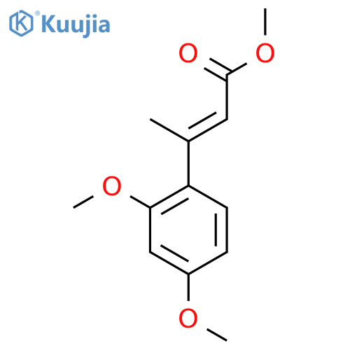methyl (2E)-3-(2,4-dimethoxyphenyl)but-2-enoate structure