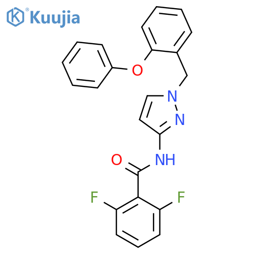 2,6-Difluoro-N-(1-(2-phenoxybenzyl)-1H-pyrazol-3-yl)benzamide structure