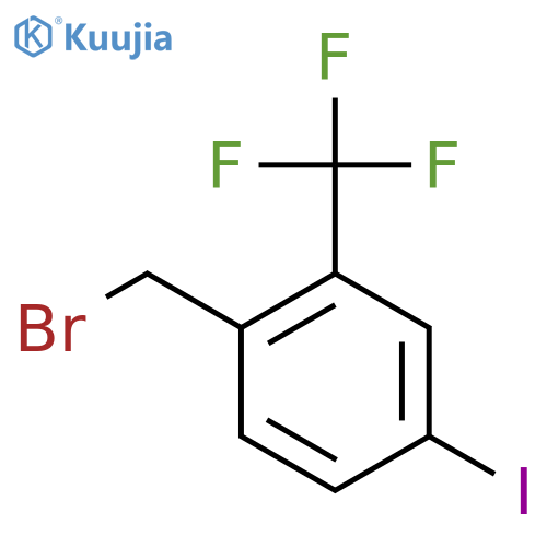 4-Iodo-2-(trifluoromethyl)benzyl bromide structure