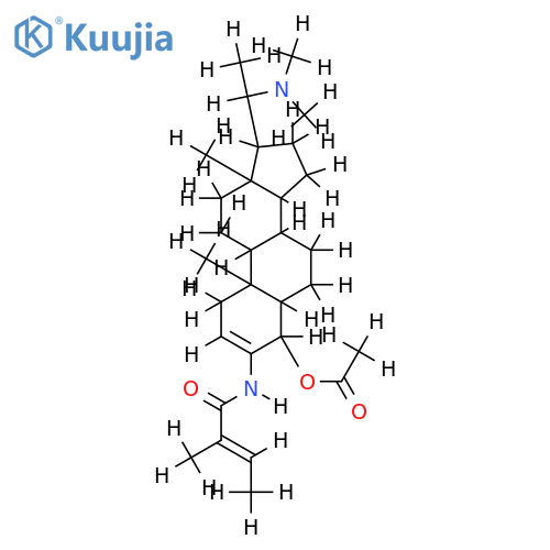 20alpha-dimethylamino-4beta-acetoxy-3-tigloylamino-Delta(2)-5alpha-pregnane structure