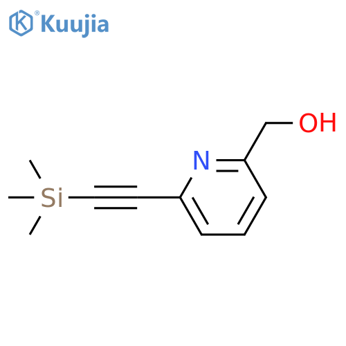 2-Pyridinemethanol, 6-[2-(trimethylsilyl)ethynyl]- structure
