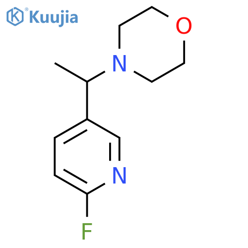 4-(1-(6-Fluoropyridin-3-yl)ethyl)morpholine structure