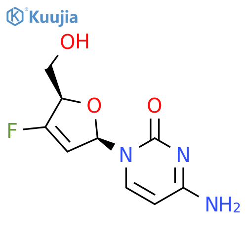 Cytidine,2',3'-didehydro-2',3'-dideoxy-3'-fluoro- (9CI) structure