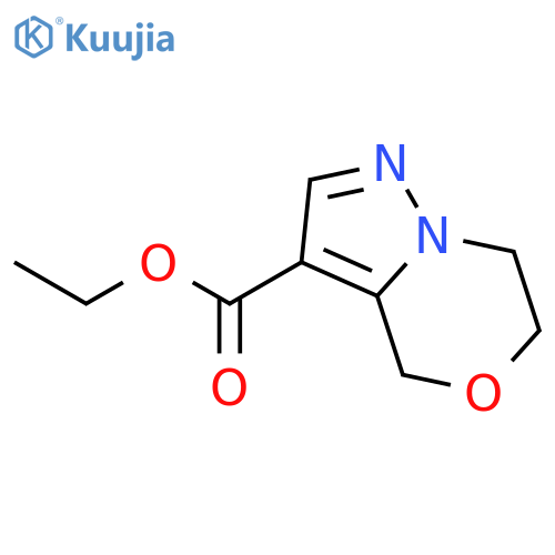 Ethyl 6,7-dihydro-4H-pyrazolo[5,1-c][1,4]oxazine-3-carboxylate structure