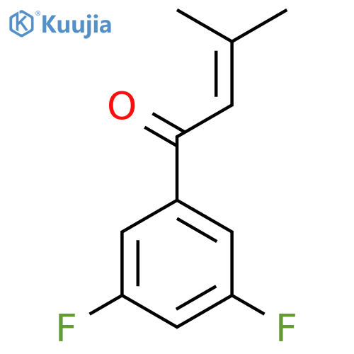 1-(3,5-Difluorophenyl)-3-methylbut-2-en-1-one structure