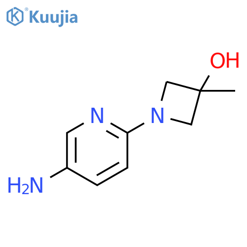 1-(5-aminopyridin-2-yl)-3-methylazetidin-3-ol structure