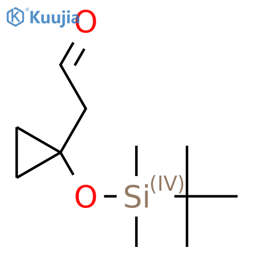 2-(1-(Tert-butyldimethylsilyloxy)cyclopropyl)acetaldehyde structure