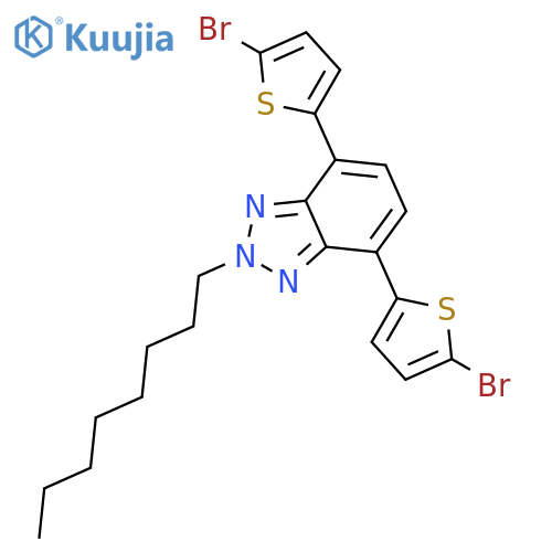 4,7-Bis(5-bromothiophen-2-yl)-2-octyl-2H-benzo[d][1,2,3]triazole structure