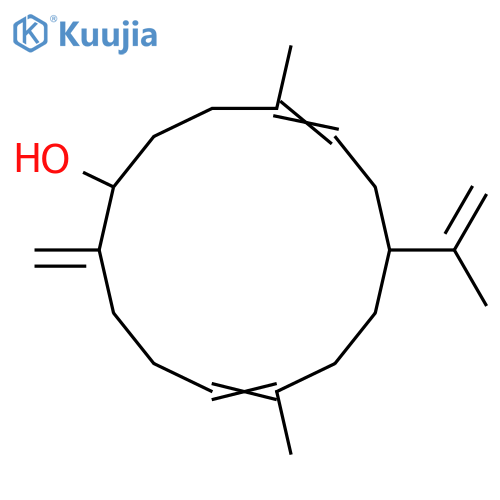 3,8(19),11,15-Cembratetraen-7-ol; (1R,3E,7R,11E)-form structure