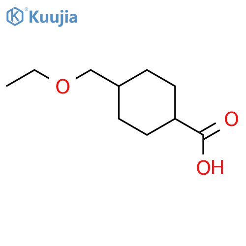 4-(Ethoxymethyl)cyclohexane-1-carboxylic acid structure