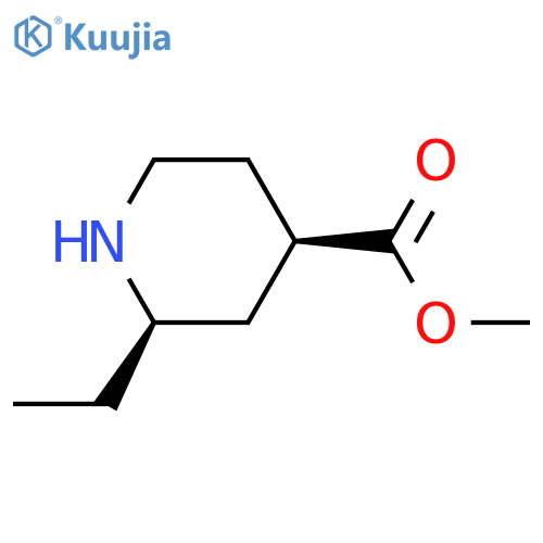 rac-methyl (2R,4R)-2-ethylpiperidine-4-carboxylate structure