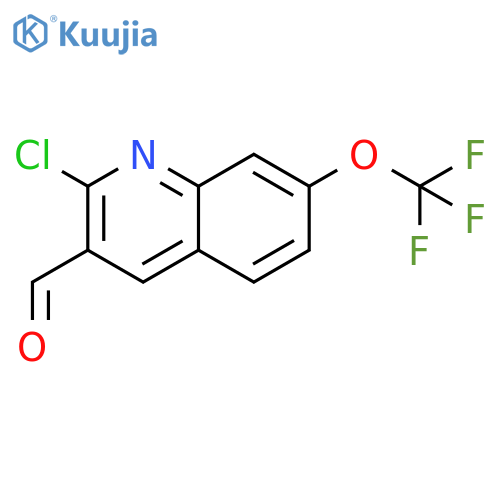 2-Chloro-7-(trifluoromethoxy)quinoline-3-carbaldehyde structure