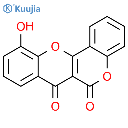 6H,7H-[1]Benzopyrano[4,3-b][1]benzopyran-6,7-dione, 11-hydroxy- structure