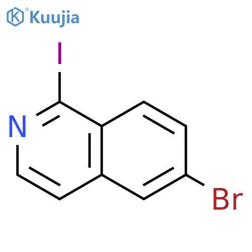 6-Bromo-1-iodoisoquinoline structure