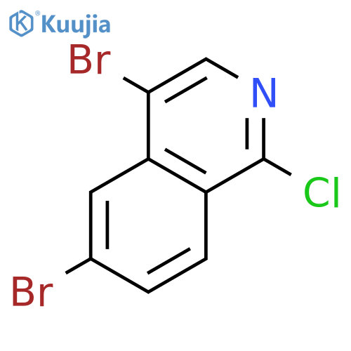4,6-Dibromo-1-chloroisoquinoline structure