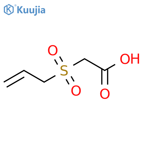 Acetic acid, 2-(2-propen-1-ylsulfonyl)- structure