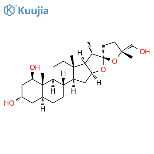 Furostan-1,3,26-triol,22,25-epoxy-, (1b,3a,5a,22b,25R)- (9CI) structure