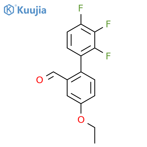 4-Ethoxy-2',3',4'-trifluoro-1,1'-biphenyl-2-carbaldehyde structure