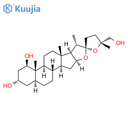 Furostan-1,3,26-triol,22,25-epoxy-, (1b,3a,5a,22a,25R)- (9CI) structure