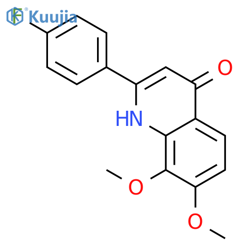 2-(4-Fluorophenyl)-7,8-dimethoxyquinolin-4(1H)-one structure