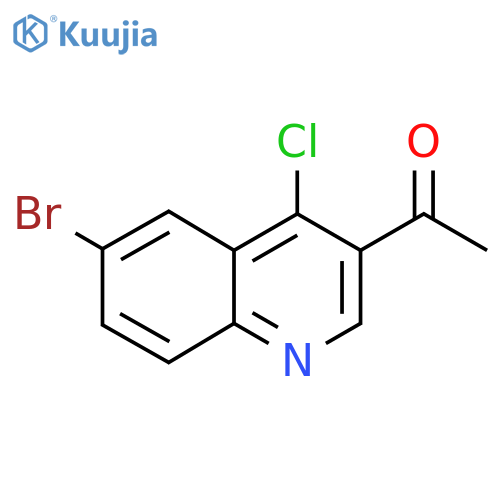 1-(6-Bromo-4-chloroquinolin-3-yl)ethanone structure
