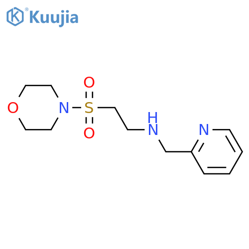 [2-(morpholin-4-ylsulfonyl)ethyl](pyridin-2-ylmethyl)amine structure