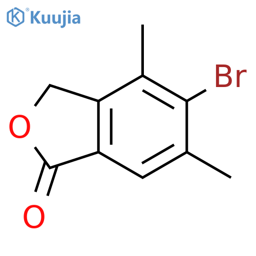 5-bromo-4,6-dimethyl-1,3-dihydro-2-benzofuran-1-one structure