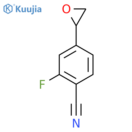 Benzonitrile, 2-fluoro-4-(2-oxiranyl)- structure