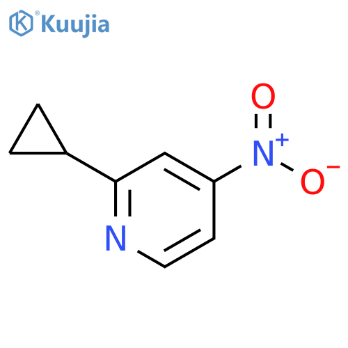 2-cyclopropyl-4-nitropyridine structure