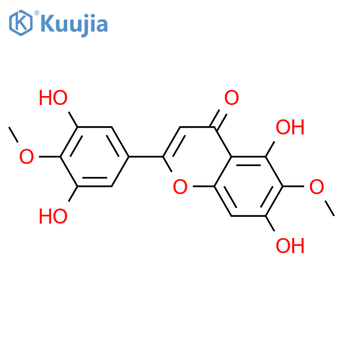 2-(3,5-Dihydroxy-4-methoxyphenyl)-5,7-dihydroxy-6-methoxy-4H-chromen-4-one structure