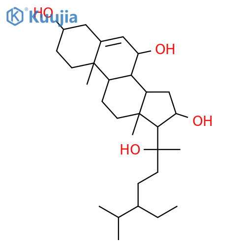 (20S)-5-stigmastene-3beta,7alpha,16beta,20-tetrol structure