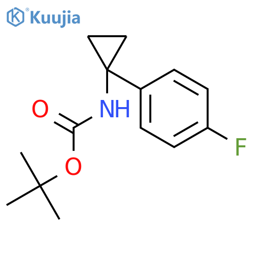 tert-butyl N-[1-(4-fluorophenyl)cyclopropyl]carbamate structure